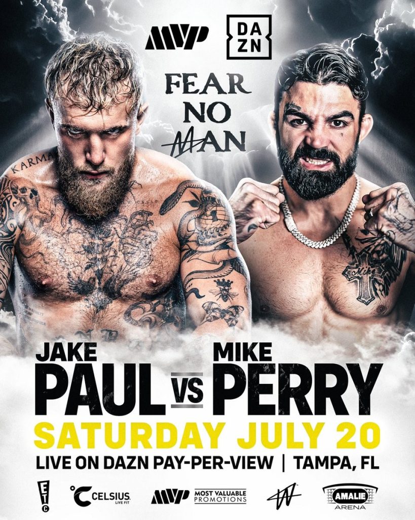 Jake Paul to fight Mike Perry on July 20th