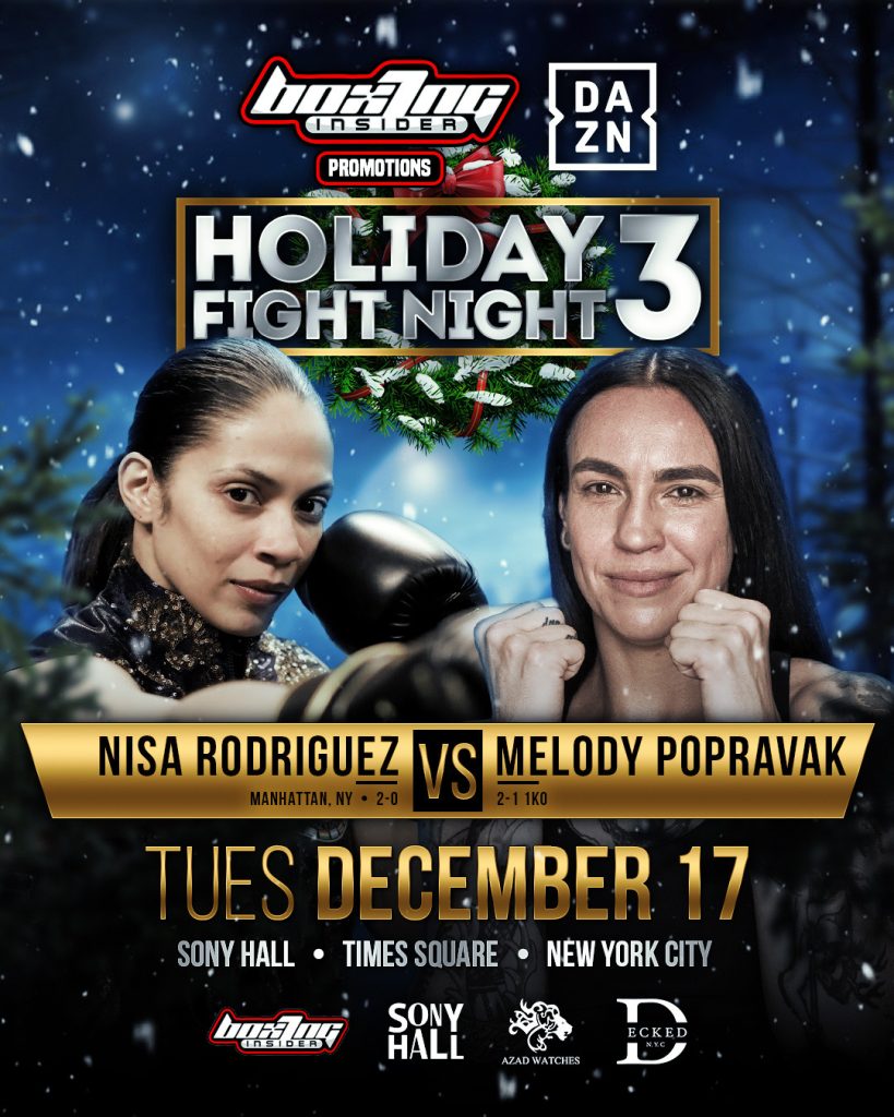 Holiday Fight Night 3 — Nisa Rodriguez continues her road to the top on December 17